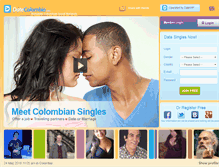 Tablet Screenshot of datecolombia.com